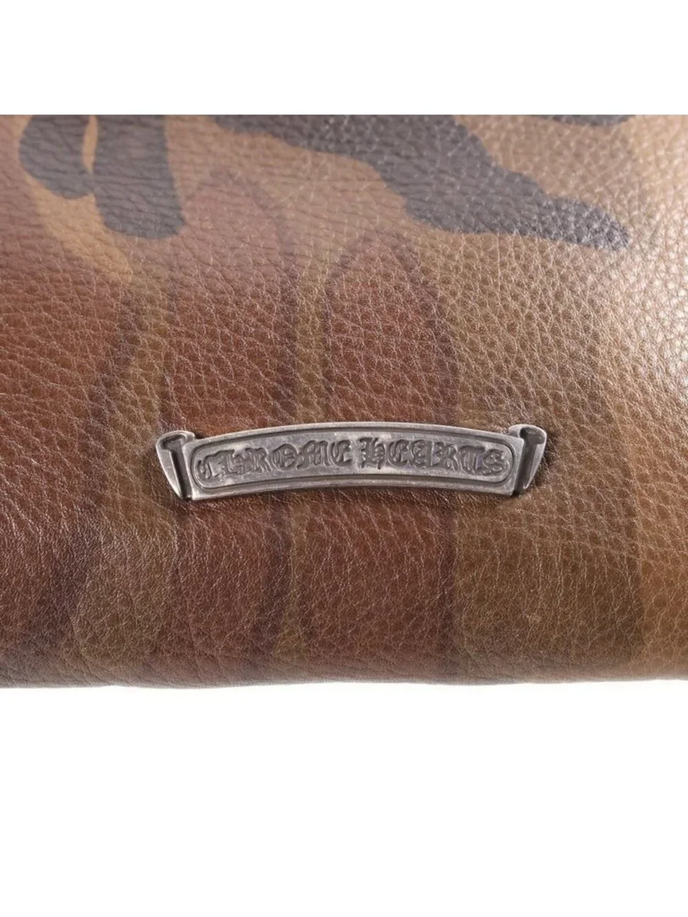 Chrome Hearts SQ Pkt BS Fluer Square Pocket BS Flare Patch Leather Shoulder Bag